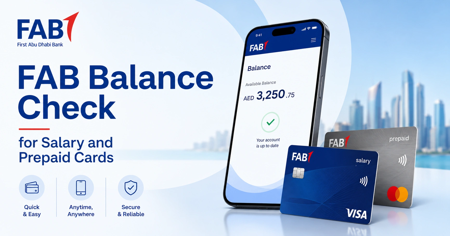 FAB Balance Check for Salary and Prepaid Cards 2026
