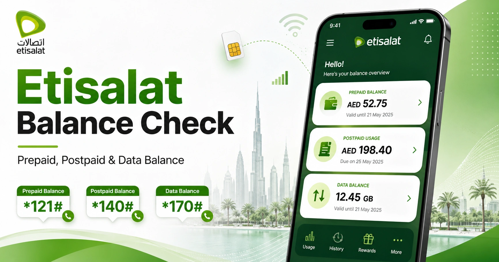 Etisalat Balance Check