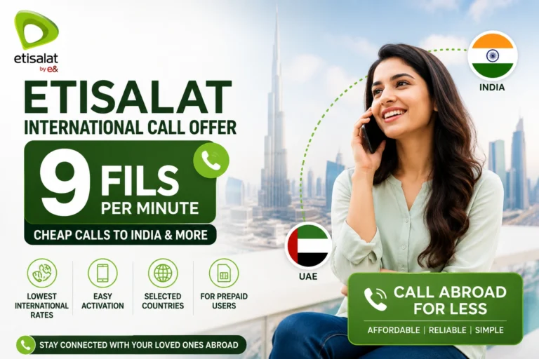 Etisalat International Call Offer 9 Fils Per Minute
