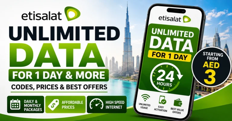 Etisalat Unlimited Data for 1 Day